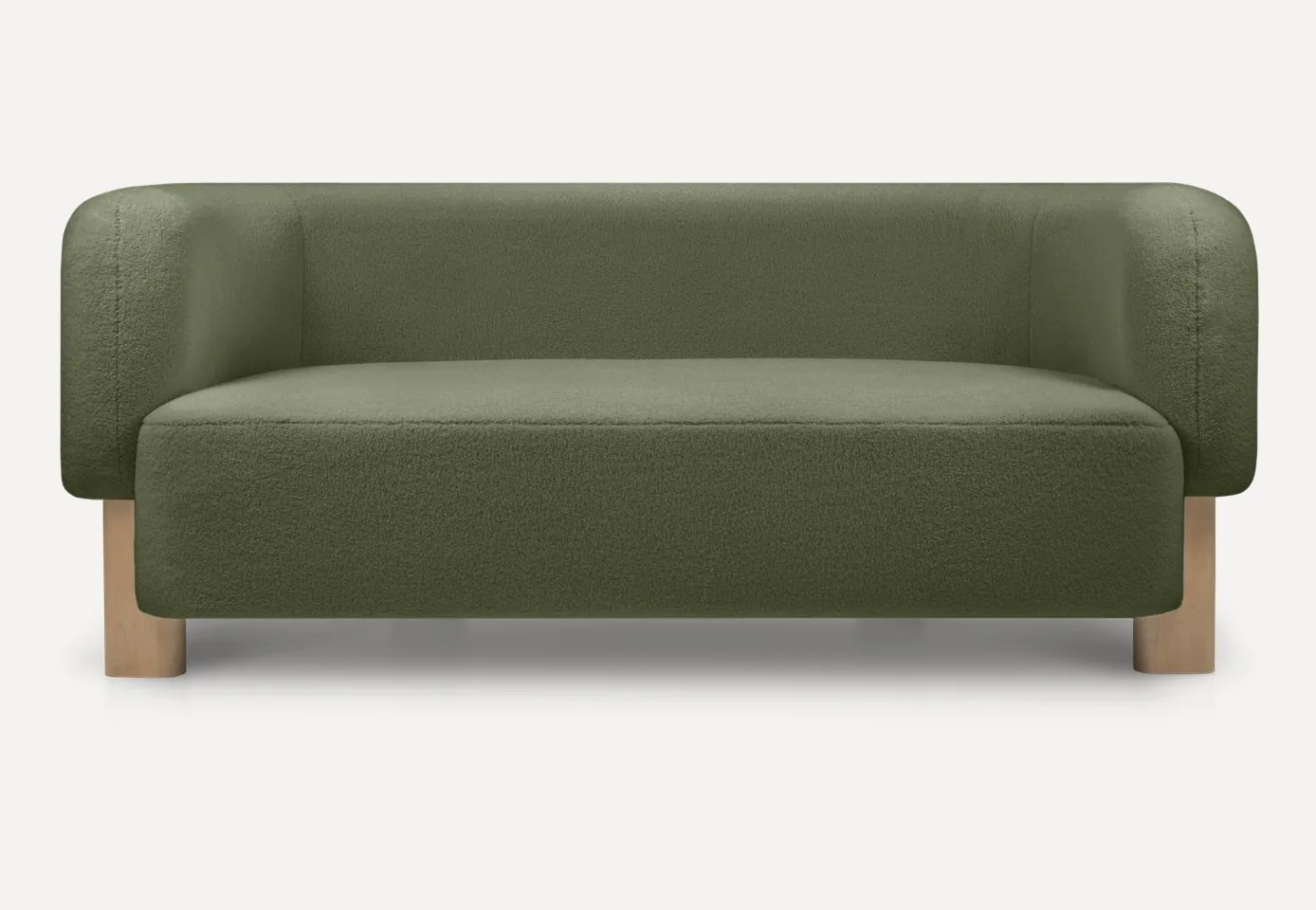 Диван прямой Арклоу Мех Оливковый