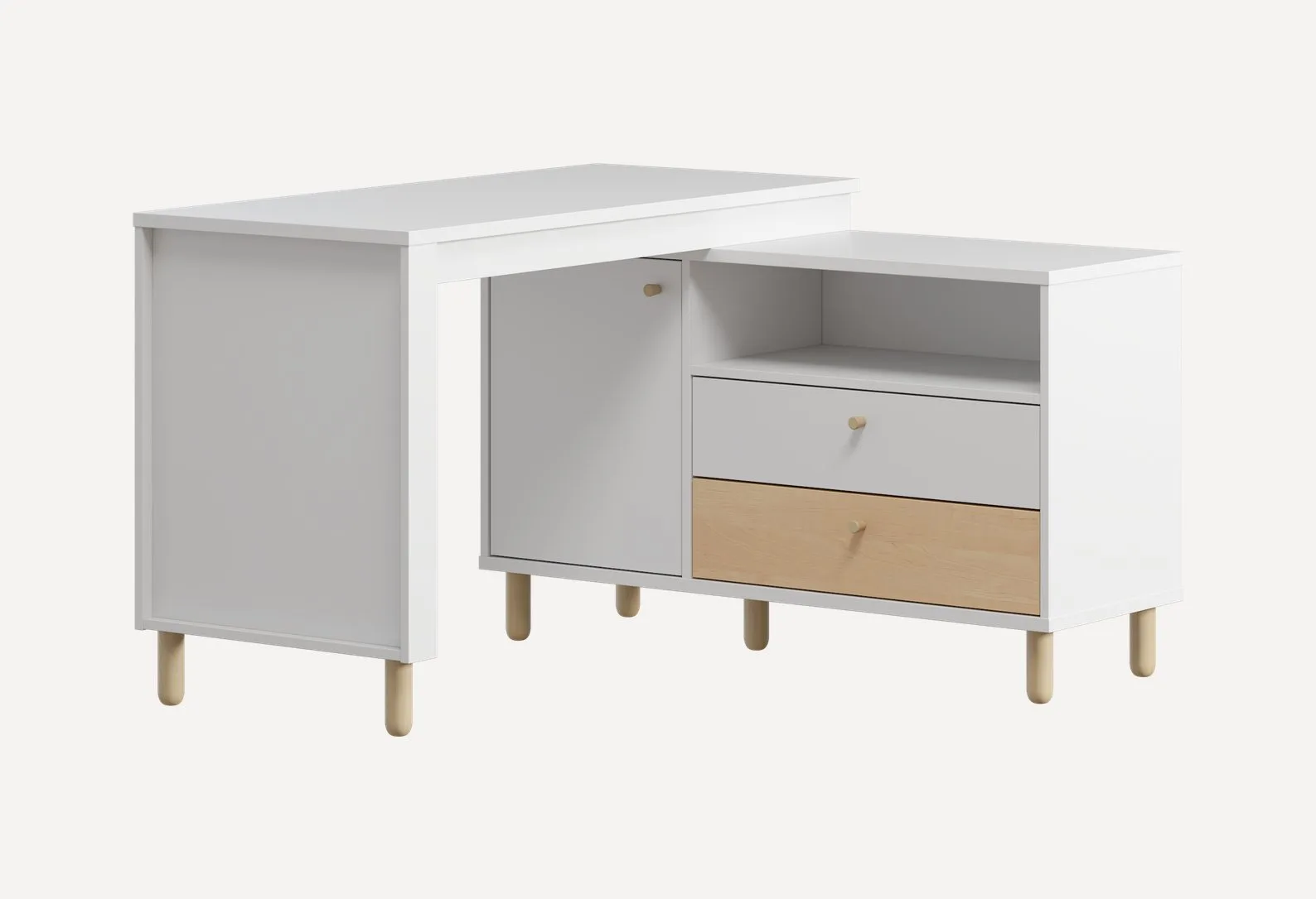 Письменный стол Дикинс 118x120 Белый