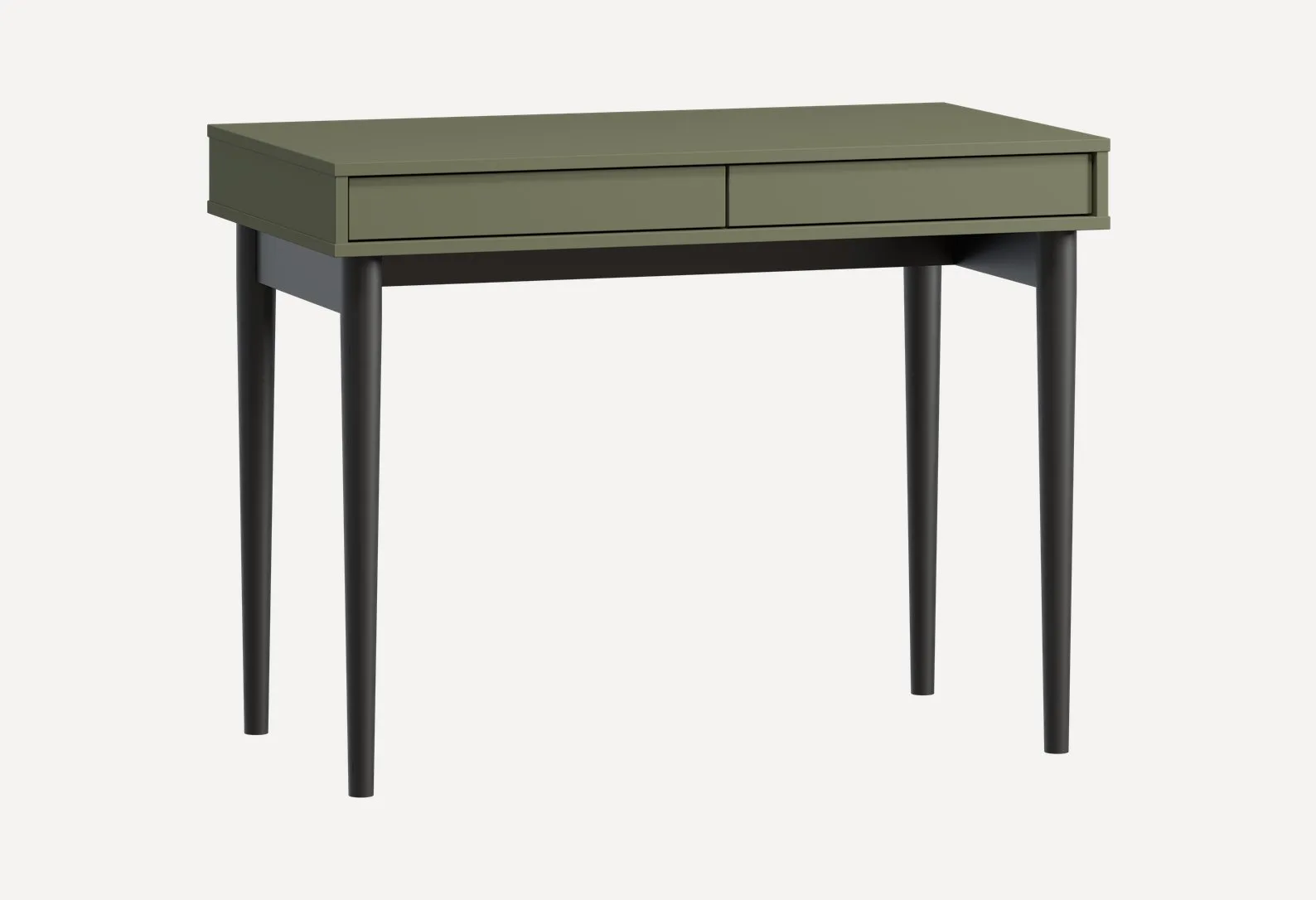 Письменный стол Эльси 100x55 Оливковый/Черный