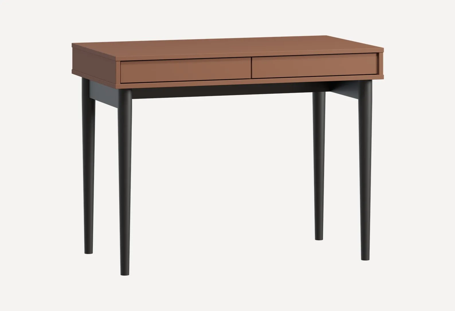Письменный стол Эльси 100x55 Терракотовый/Черный