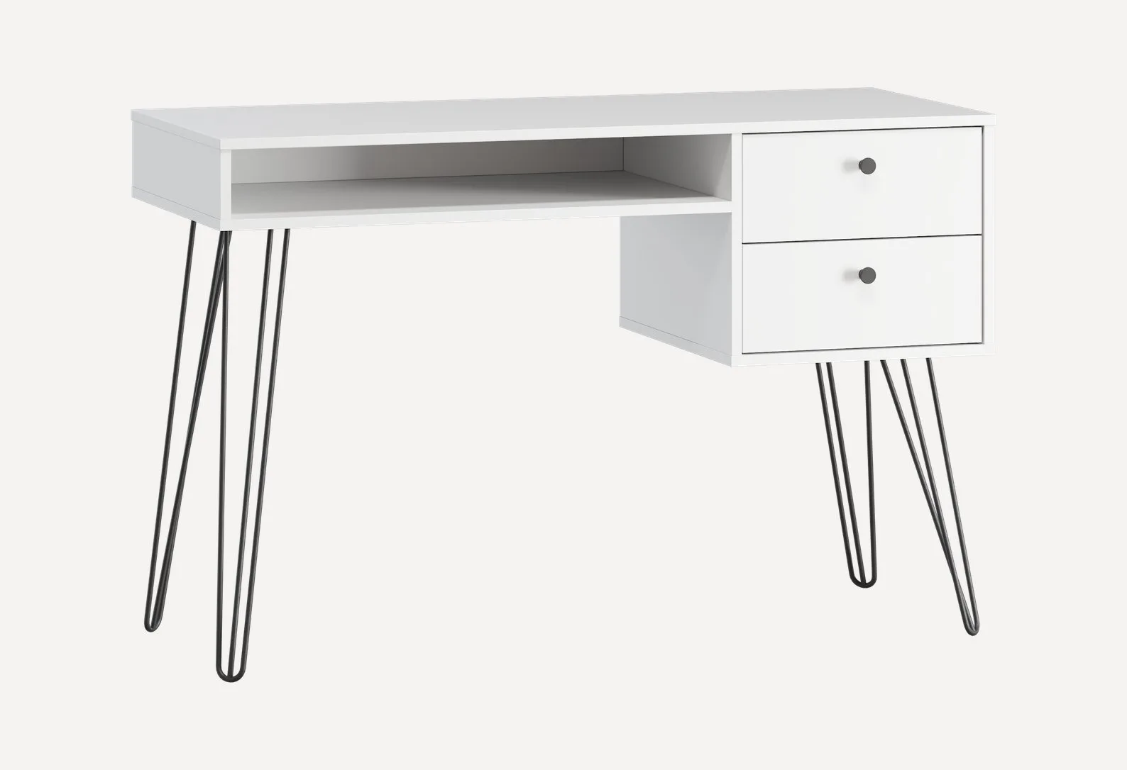 Письменный стол Крейн-2 120x50 Белый/Черный