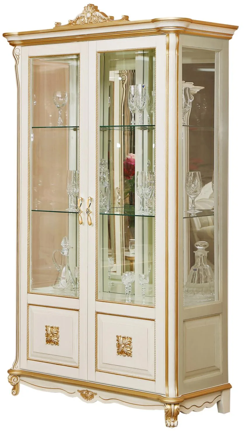 Шкаф с витриной «Алези Люкс» П1.349.0.19 (П350.19л)