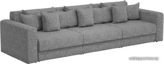 Диван Craftmebel Мэдисон Long прямой (бнп, рогожка, серый)