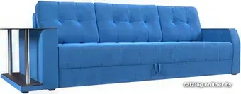Диван Mebelico Атлант 234 с левым столиком (велюр, голубой)