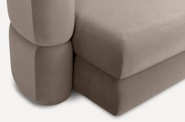 Диван прямой Брера-4 Велюр Латте — фото 3