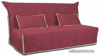 Диван Трия Крокус 160х200 (микровелюр, Maserati 14 бордов./Pony Beige беж.)