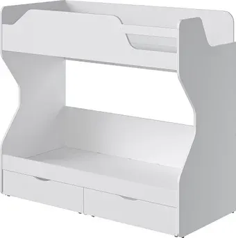 Двухъярусная кровать Modula Ламелла INV05KW-2054/954/1829(11) (белый премиум)