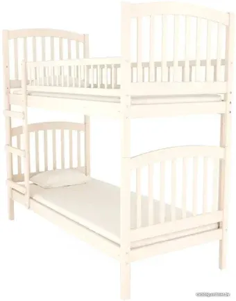 Двухъярусная кровать Nuovita Senso Due 190x80 (слоновая кость)