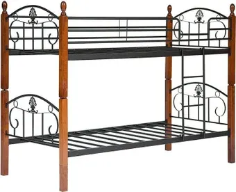 Двухъярусная кровать TetChair Secret De Maison Bolero 90x200 (красный дуб/черный)