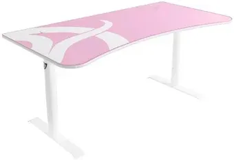 Геймерский стол Arozzi Arena Gaming Desk (белый/розовый)