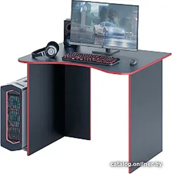 Геймерский стол MFMaster Интерплей-3 (черный/красный)