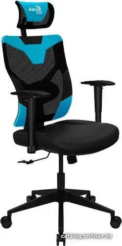 Игровое (геймерское) кресло AeroCool Guardian (черный/синий)