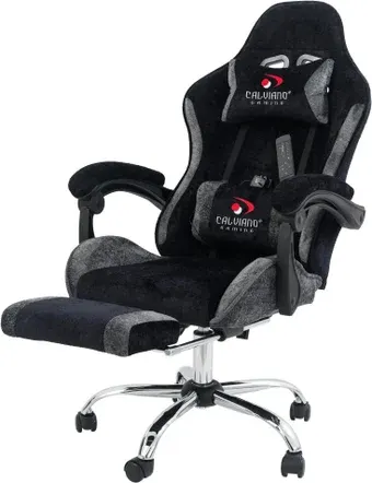 Игровое (геймерское) кресло Calviano Avanti Ultimato (black-grey fabric)