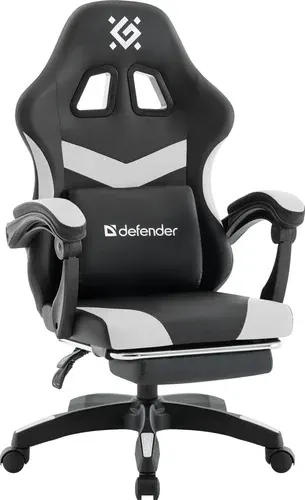 Игровое (геймерское) кресло Defender Runa Pro (черный/белый)