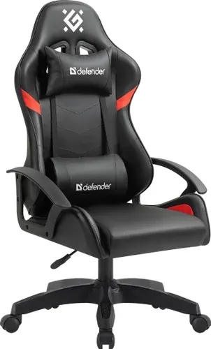 Игровое (геймерское) кресло Defender Sharm (черный/красный)