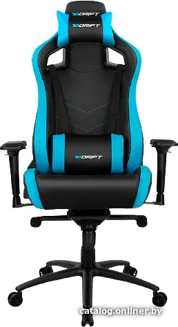 Игровое (геймерское) кресло Drift DR500 PU (черный/синий)
