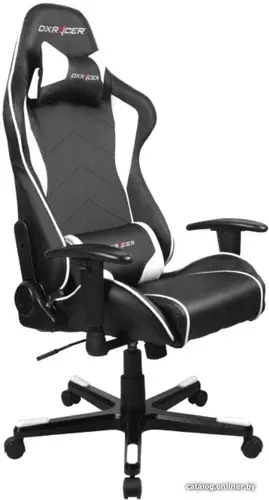 Игровое (геймерское) кресло DXRacer Formula OH/FE08/NW (черный/белый)