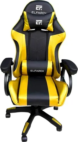 Игровое (геймерское) кресло Elfardi 815 (черный/золотый)