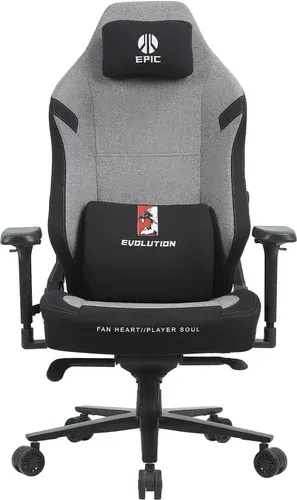 Игровое (геймерское) кресло Evolution Epic Fabric (серый/черный)