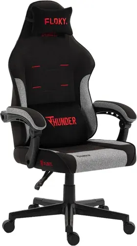 Игровое (геймерское) кресло FLOKY Thunder (черный/красный)