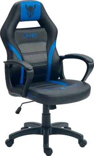 Игровое (геймерское) кресло FLOKY Vibe Blue-Black