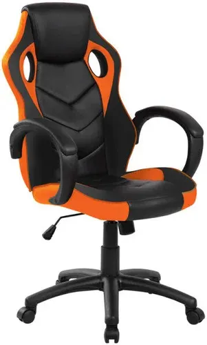 Игровое (геймерское) кресло Helmi Boost HL-S07 319987 (черный/оранжевый)