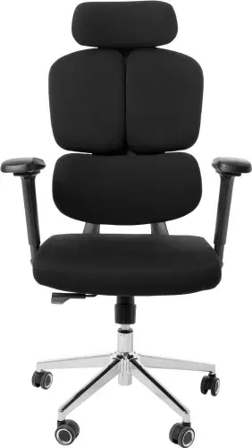 Игровое (геймерское) кресло Jiqiao R6001-ПЧ (черный/черный)