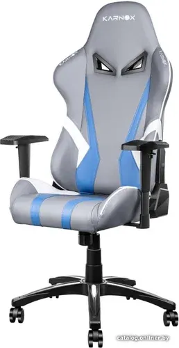 Игровое (геймерское) кресло Karnox Hero Lava Edition KX80010205-LA (голубой/серый)