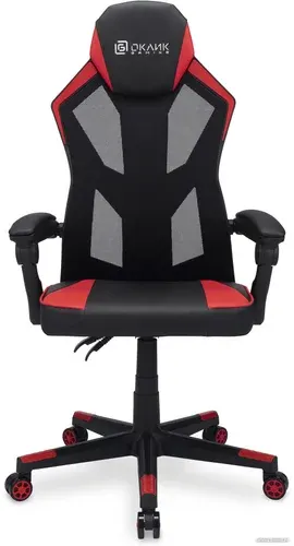 Игровое (геймерское) кресло Оклик 121G (черный/красный)