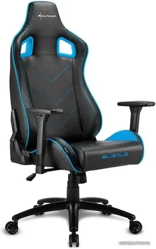 Игровое (геймерское) кресло Sharkoon Elbrus 2 (черный/синий)
