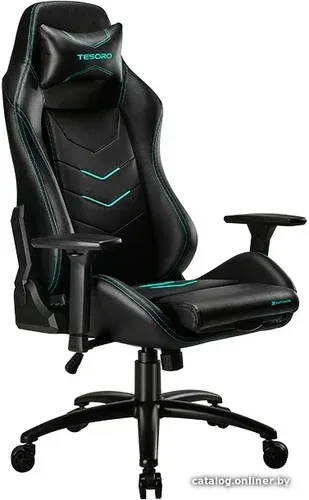 Игровое (геймерское) кресло Tesoro Alphaeon S3 F720 (черный/голубой)