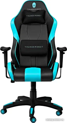 Игровое (геймерское) кресло Thunderobot E201 Interceptor (черный/голубой)