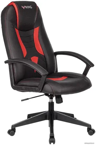 Игровое (геймерское) кресло Zombie VIKING-8/BL+RED (черный/красный)