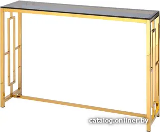 Консольный стол Stool Group Бруклин 115x30 ECST-013-TG-SK (стекло Smoke/сталь золото)