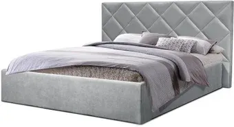 Кровать Анмикс Софья с ламелями 160x200 (микровелюр Simple 31)