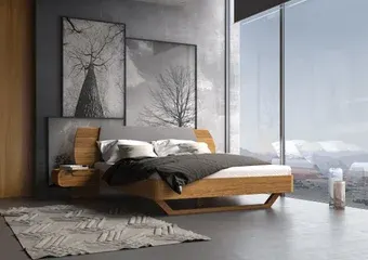 Кровать Артсквер Дэо 200x200 (бейц-масло)