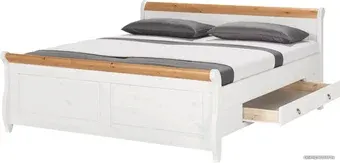 Кровать Belmassiv Мальта Д 8186.1 с ящиками 180x200 (белый)