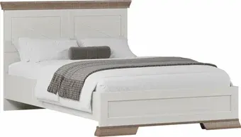 Кровать Black Red White Marselle LOZ120х200 Д (ясень снежный/дуб сонома темный/ясень снежный)