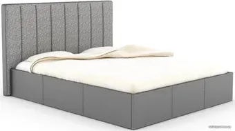 Кровать Bon Mebel Прага с ПМ 160x200 (кожзам серый)
