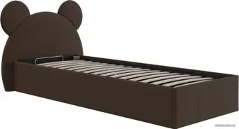 Кровать Bon Mebel Тедди с ПМ 120x200 (велюр коричневый)