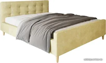 Кровать Craftmebel Pinko 200x160 (вельвет, бежевый)
