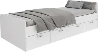 Кровать Диприз Boro 90x200 Д.80070.1 (белый)