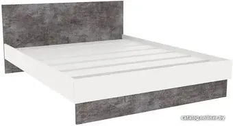 Кровать Doma Modul 160x200 (белый/камень серый)