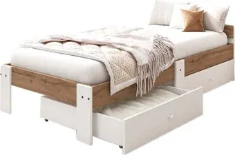 Кровать EcoWood Екта-2 с ящиками 80х200 ECO.001.00059.80-200.376WML/101SE