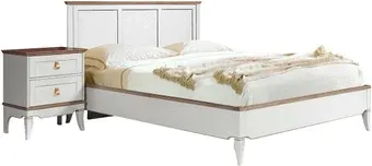 Кровать Гомельдрев Тельма ГМ 6581 160x200 Дуб (белый/натуральный дуб)