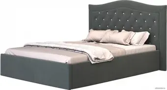 Кровать Ивару Алиса 180x200 (без основания, ньютон дарк браун)