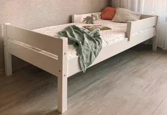Кровать Kinderwood Лотос-19 160х80 (белый)