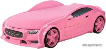 Кровать-машина Futuka kids Neo Мерседес (розовый)
