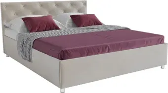 Кровать Мебель-АРС Классик 160 (бархат бежевый/Star Velvet 6 Beige)