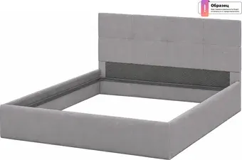 Кровать Mio Tesoro 160x200 (№5/велюр серый)